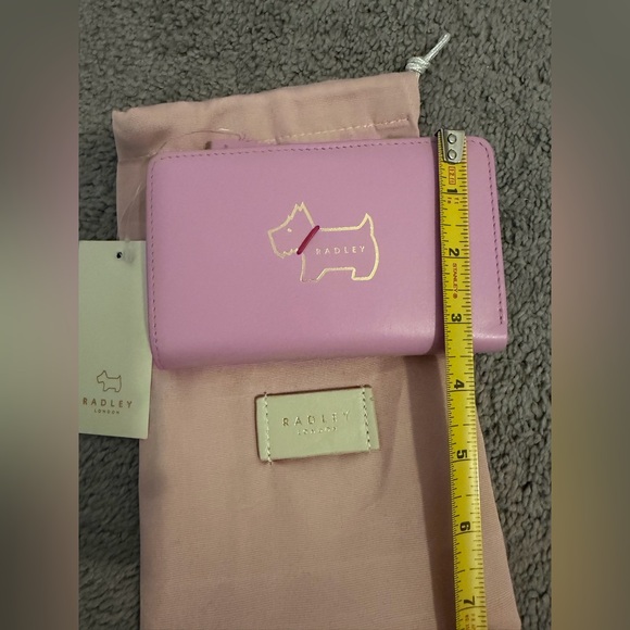 Radley London Pink Medium Leather Bifold Wallet w/dustbag NWT - Picture 7 of 7